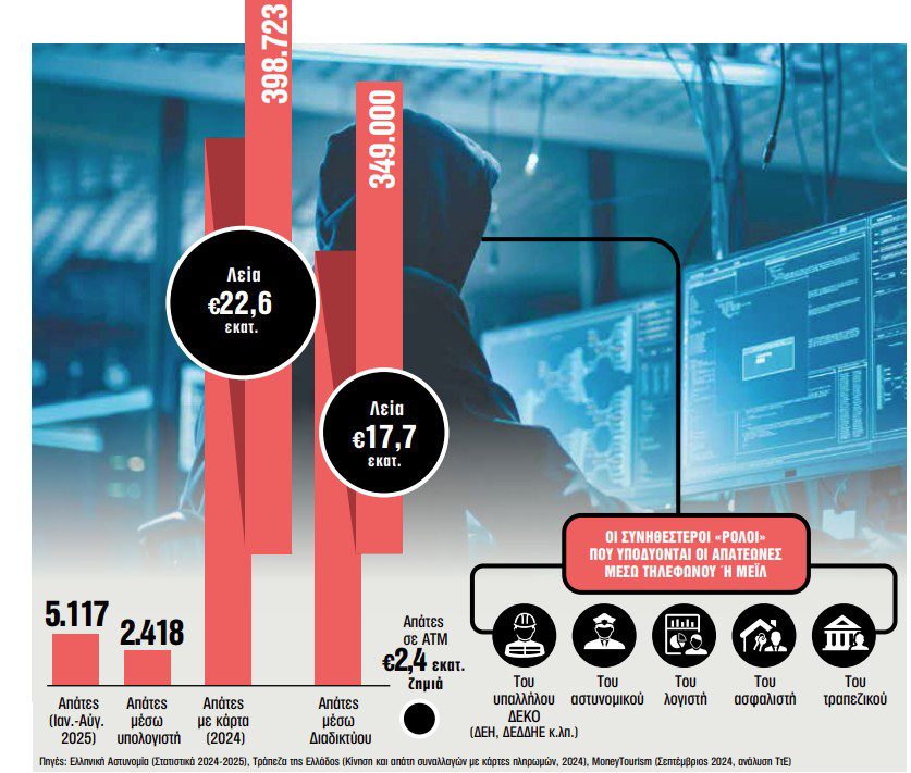 Έκρηξη στις ψηφιακές απάτες