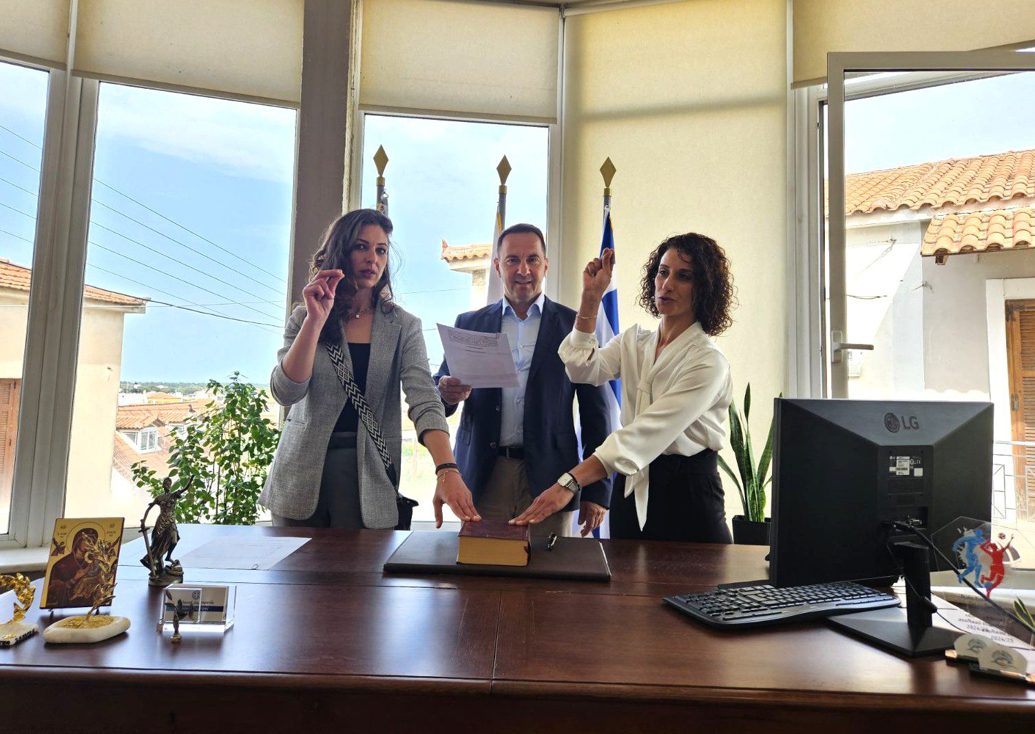 Ορκωμοσία δύο νέων υπαλλήλων στην Κοινωνική Υπηρεσία «Βοήθεια στο Σπίτι» του Δήμου Ζαχάρως