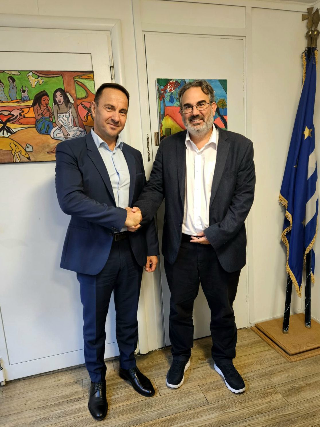 Συνάντηση του Δημάρχου Ζαχάρως, Κ. Μητρόπουλου, με τους Γενικούς Γραμματείς Χωροταξίας και Περιβάλλοντος