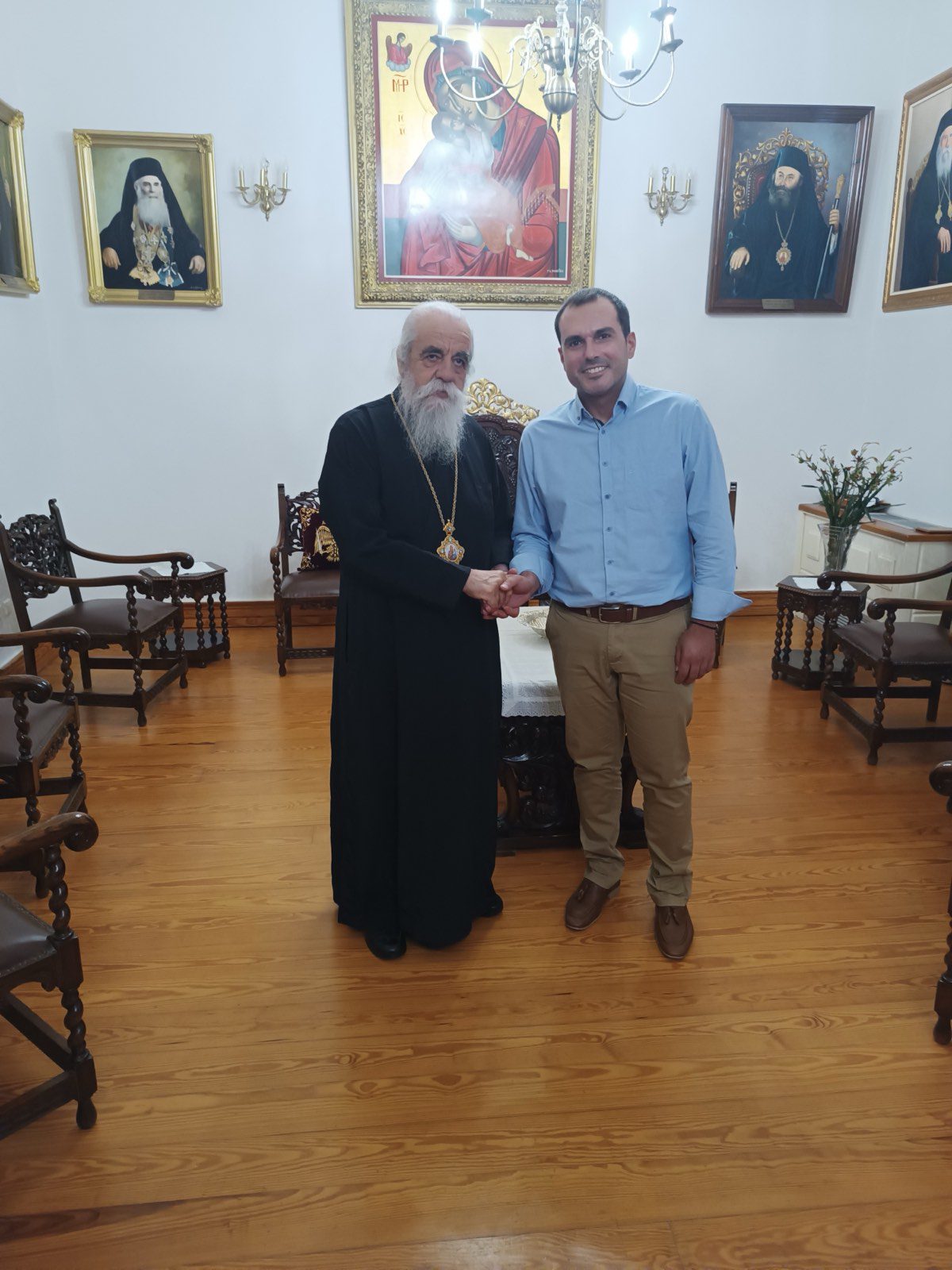 Δήμος Πύργου: Εθιμοτυπική Επίσκεψη του Αντιδημάρχου Κοινωνικής Προστασίας και Υγείας στον Σεβασμιότατο Μητροπολίτη Ηλείας