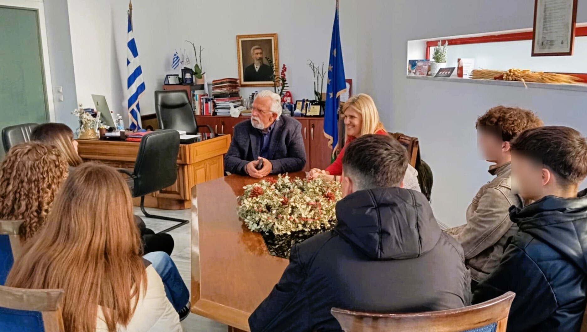 Μαθητές και μαθήτριες του 1ου Λυκείου Αμαλιάδας συζήτησαν με το Δήμαρχο Ήλιδας σοβαρά ζητήματα πάνω σε θέματα διαχείρισης των πυρκαγιών