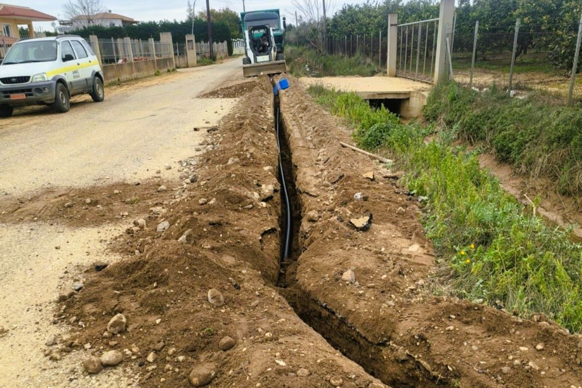Επεκτείνεται σε δύο περιοχές το δίκτυο ύδρευσης του Δήμου Ήλιδας