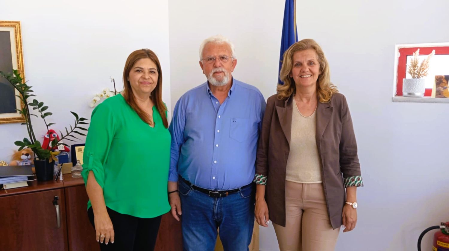 Εθιμοτυπική επίσκεψη αυτοδιοικητικών εκπροσώπων του Δήμου Ερμιονίδας στο γραφείο του Δημάρχου Ήλιδας