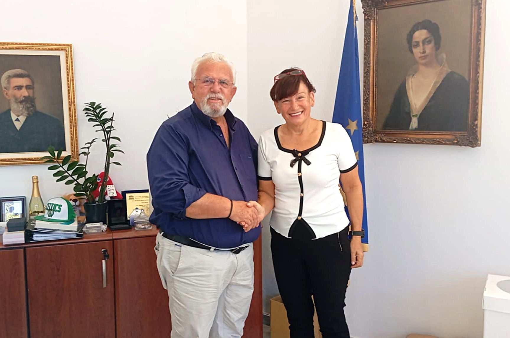 Η πρώτη συνάντηση του Δημάρχου Ήλιδας με τη νέα Διοικήτρια του Νοσοκομείου Αμαλιάδας