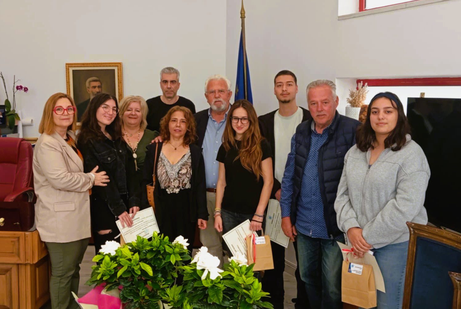 Ο Δήμαρχος Ήλιδας τίμησε την ομάδα ρομποτικής του 2ου ΓΕΛ Αμαλιάδας για τις πρόσφατες επιτυχίες της