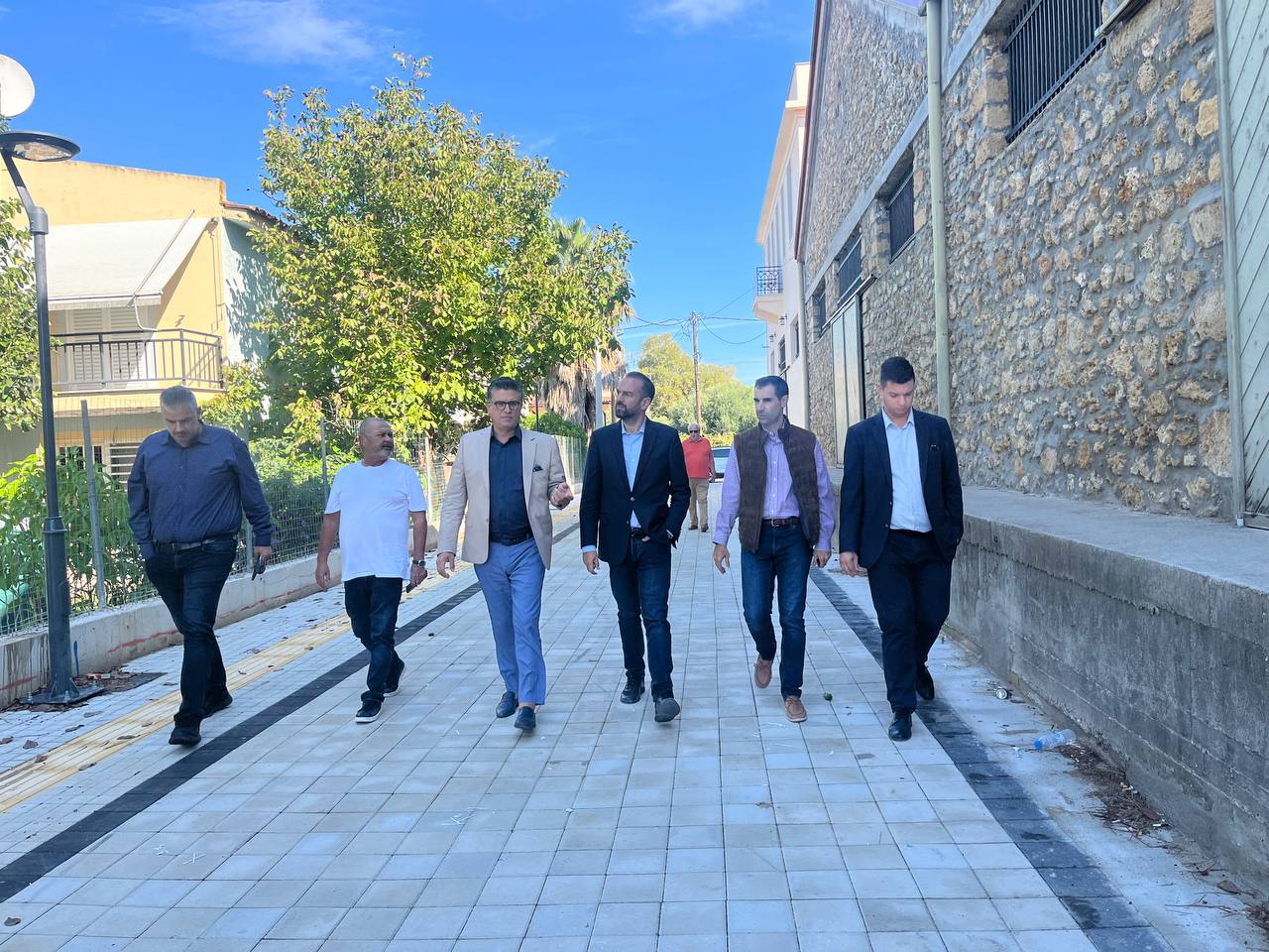 Επίσκεψη του Περιφερειάρχη Ν. Φαρμάκη σε έργα ανάπλασης στον Δήμο Ανδραβίδας Κυλλήνης