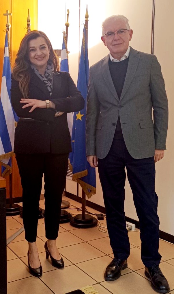 Διονυσία-Θεοδώρα Αυγερινοπούλου: Συνάντηση με τον Πρόεδρο του ΕΛΓΑ, Α. Λυκουρέντζο, για τα προβλήματα του πρωτογενούς τομέα