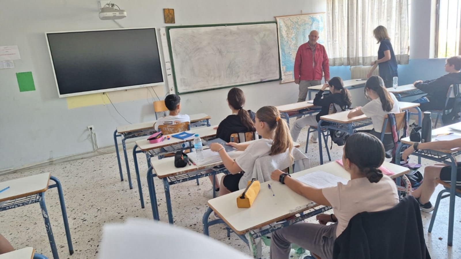 Μαθητές του Γυμνασίου Τραγανού σε ρόλο δημοσιογράφων