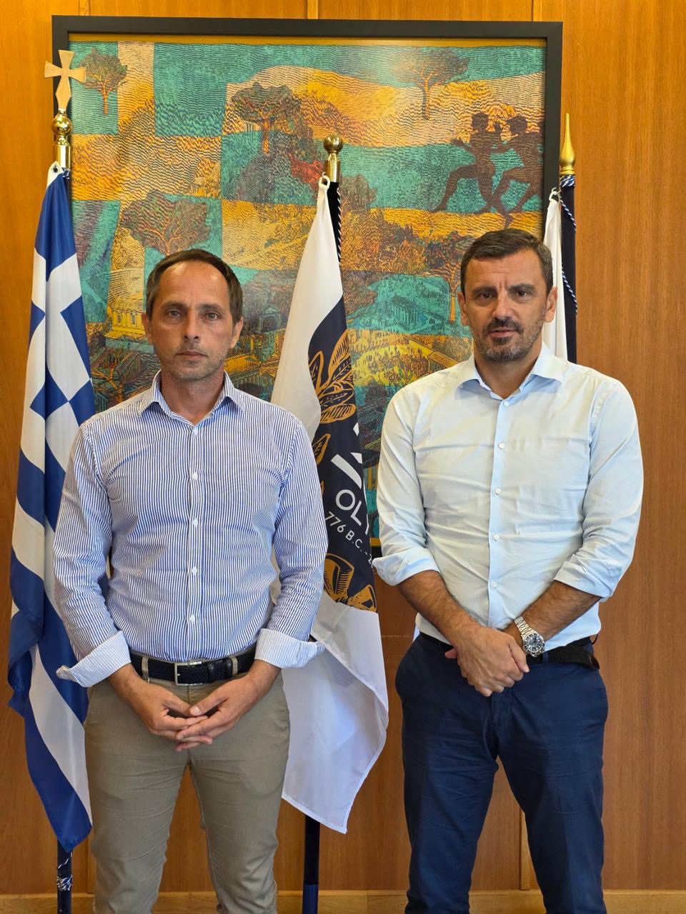 Α. Νικολακόπουλος & Ά. Παναγιωτόπουλος: Συνάντηση για τα σημαντικά θέματα και τις προοπτικές της Αρχ. Ολυμπίας