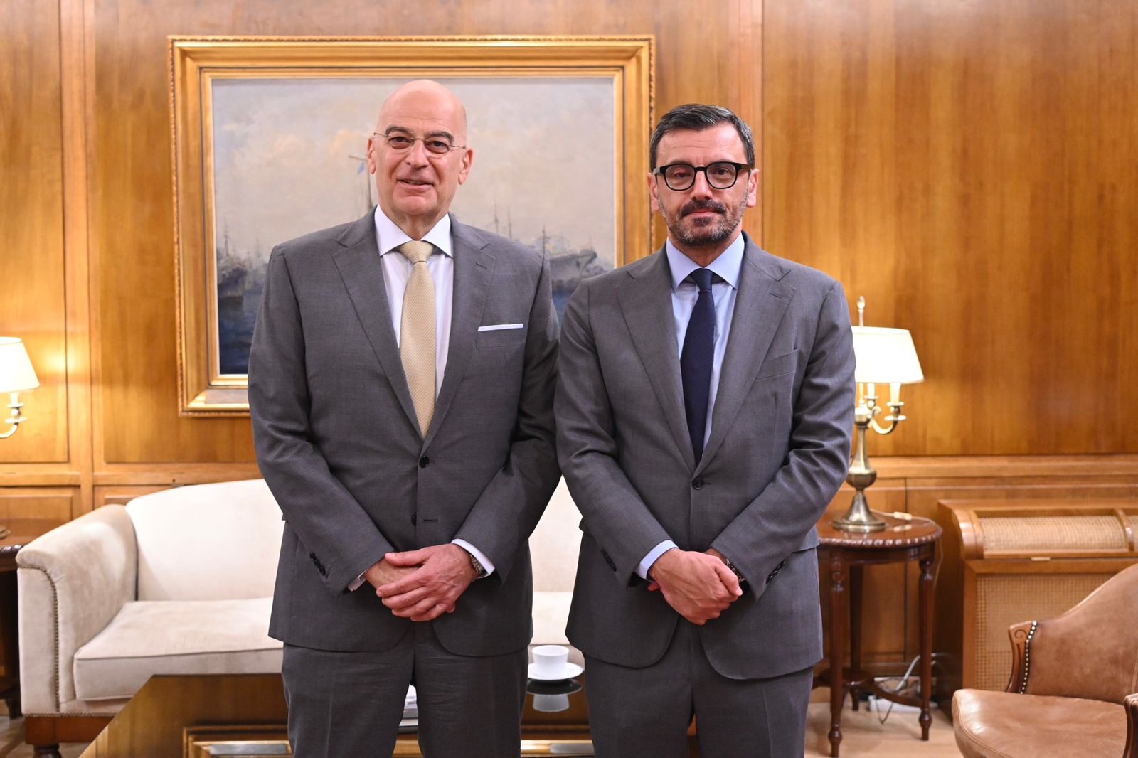 Συνάντηση Α. Νικολακόπουλου με τον Υπουργό Εθνικής Άμυνας Ν. Δένδια