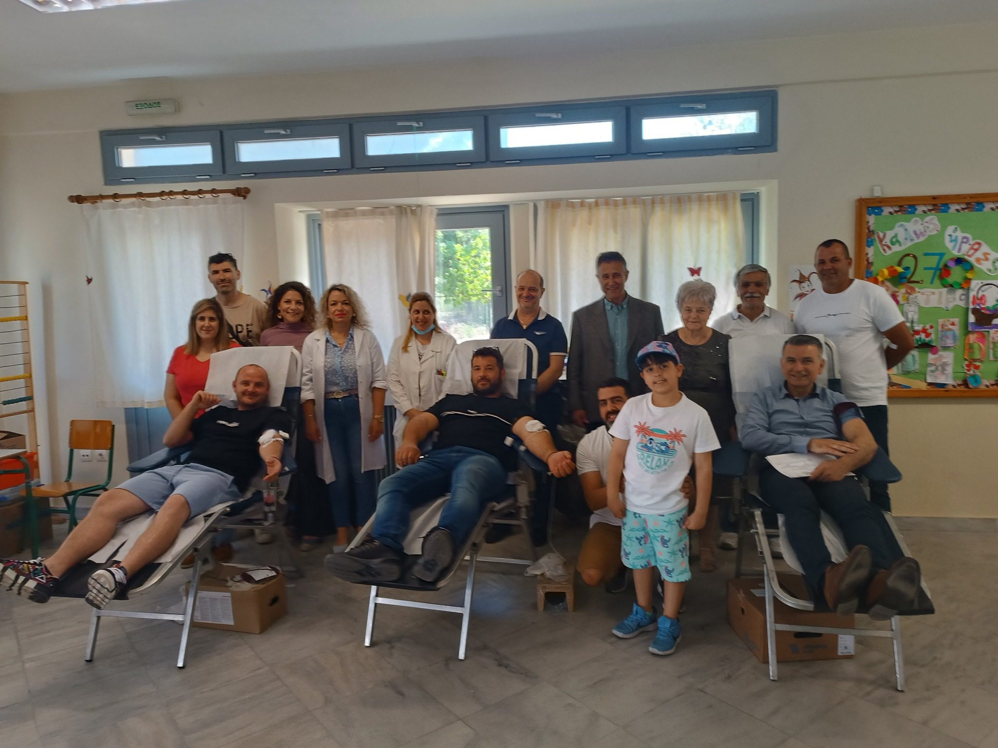 Ικανοποιητική συμμετοχή αιμοδοτών στην 41η Εθελοντική Αιμοδοσία του 6ου Ολοήμερου Δημ. Σχολείου Πύργου