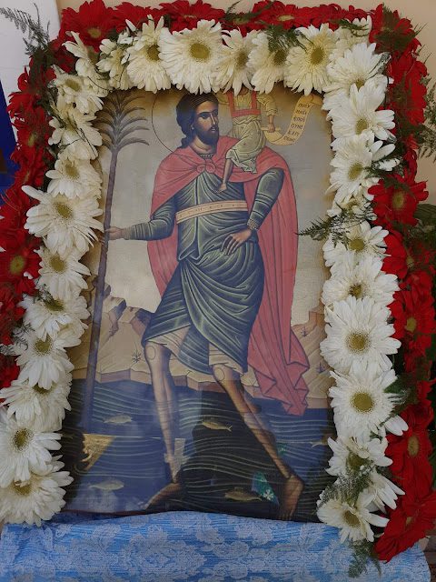 Εορτή Αγίου Χριστοφόρου στο παρεκκλήσι του κεντρικού σταθμού λεωφορείων στον Πύργο [photos]