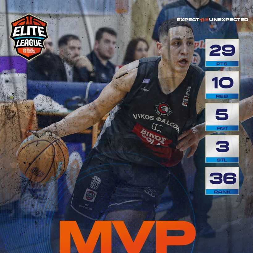 Elite League: MVP της 8ης αγωνιστικής ο Άντερσον