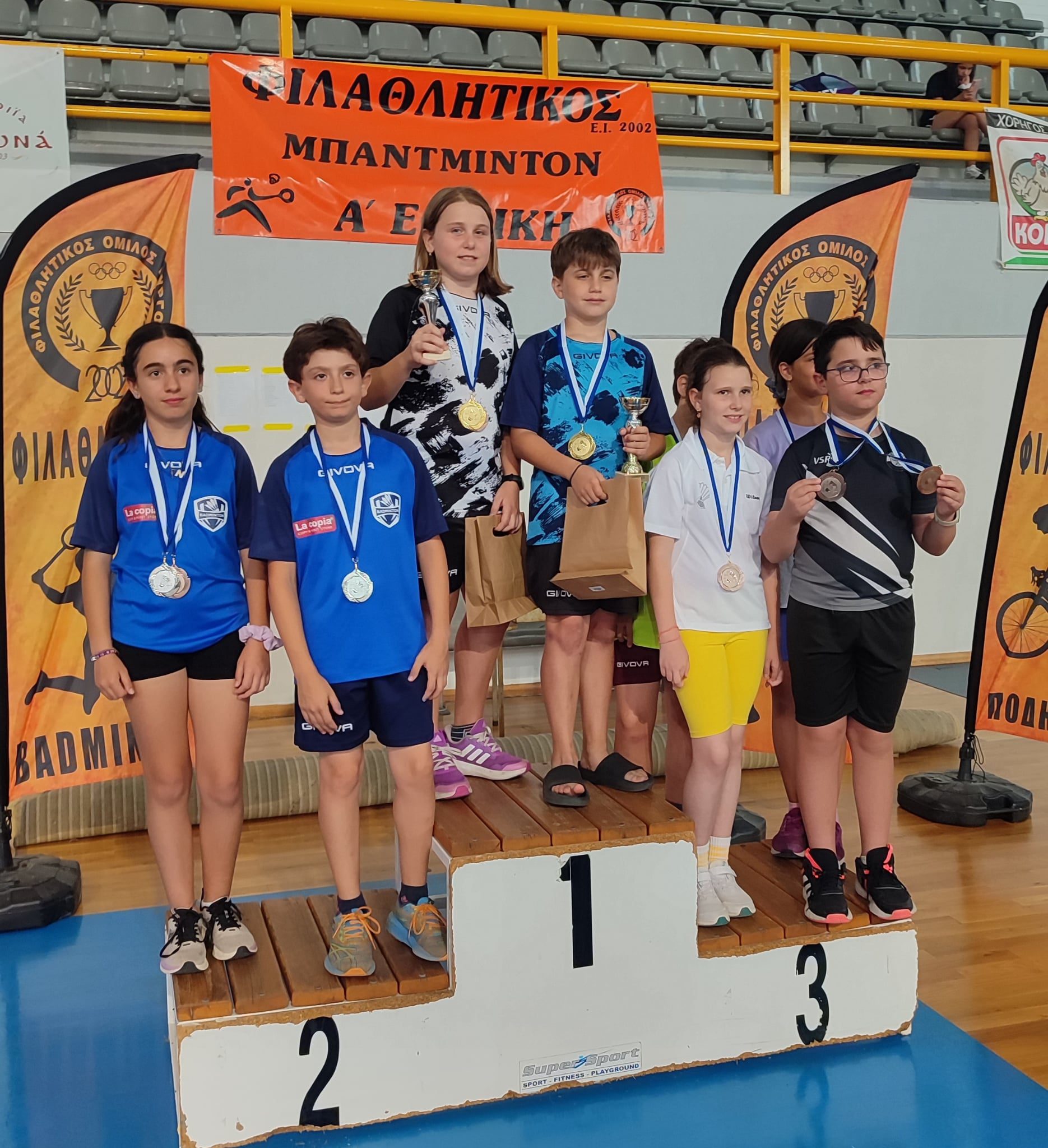 Μπάντμιντον/Φιλαθλητικός: Έξι μετάλλια στο Πανελλήνιο U13 στον Πύργο
