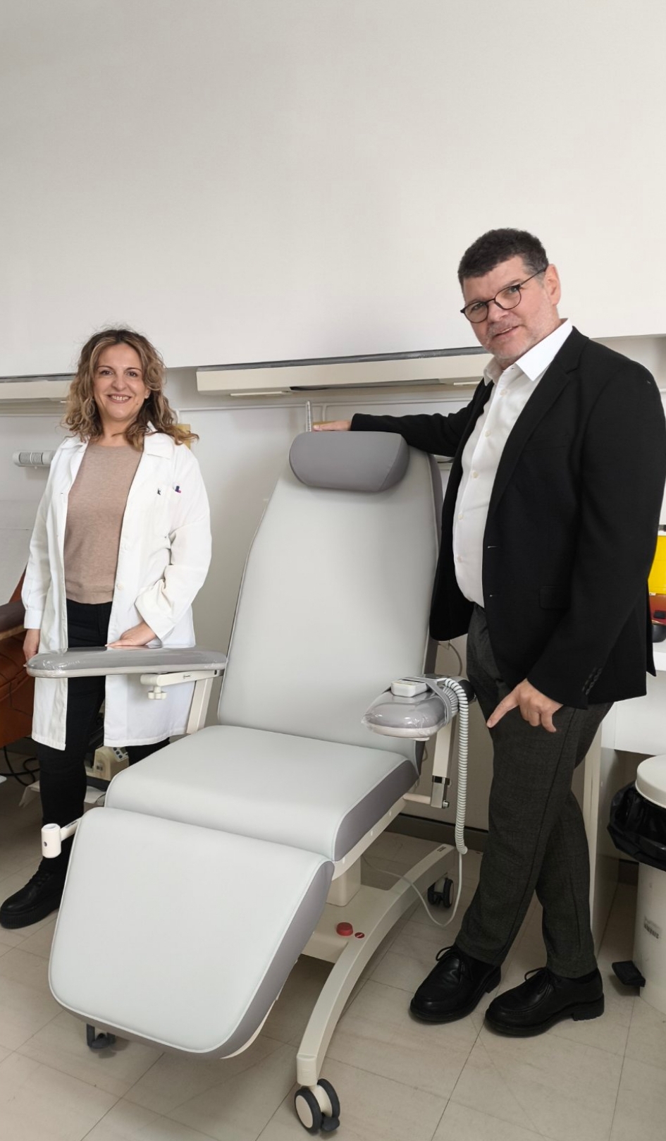 Tμήμα αιμοδοσίας ΝΜ Αμαλιάδας: Νέα καρέκλα αιμοληψιών