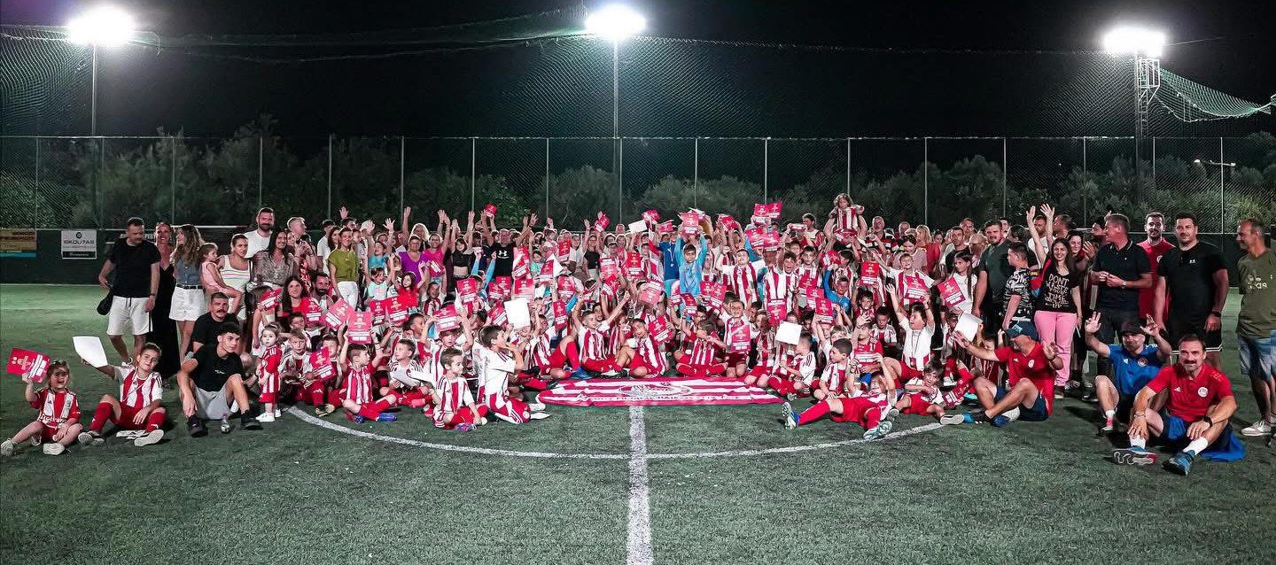 Σχολή Ποδοσφαίρου Ολυμπιακού Πειραιώς Πύργου: Μαγική η τελετή λήξης!