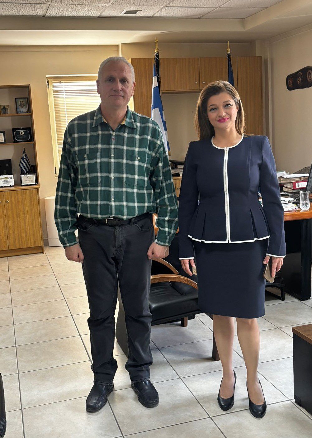 Συνάντηση Δ. Αυγερινοπούλου με τον Αστυνομικό Διευθυντή Ηλείας