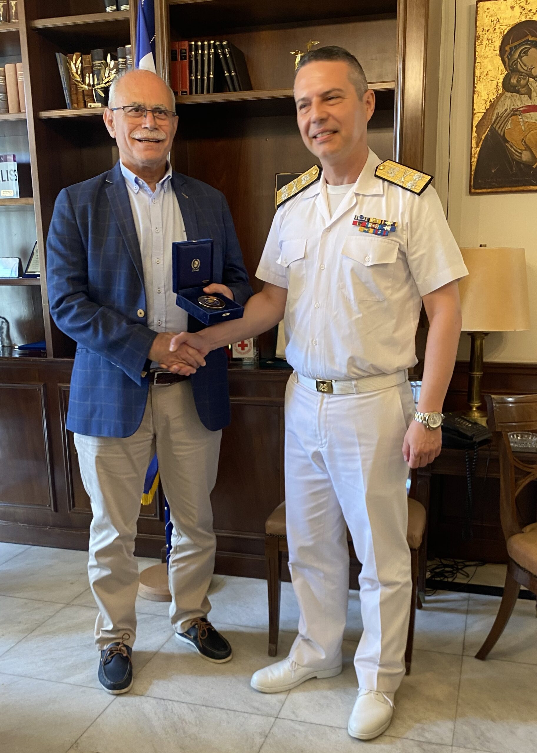 Παραγωγική συνάντηση του Δημάρχου Πύργου και του Β΄ Υπαρχηγού του Λιμενικού Σώματος