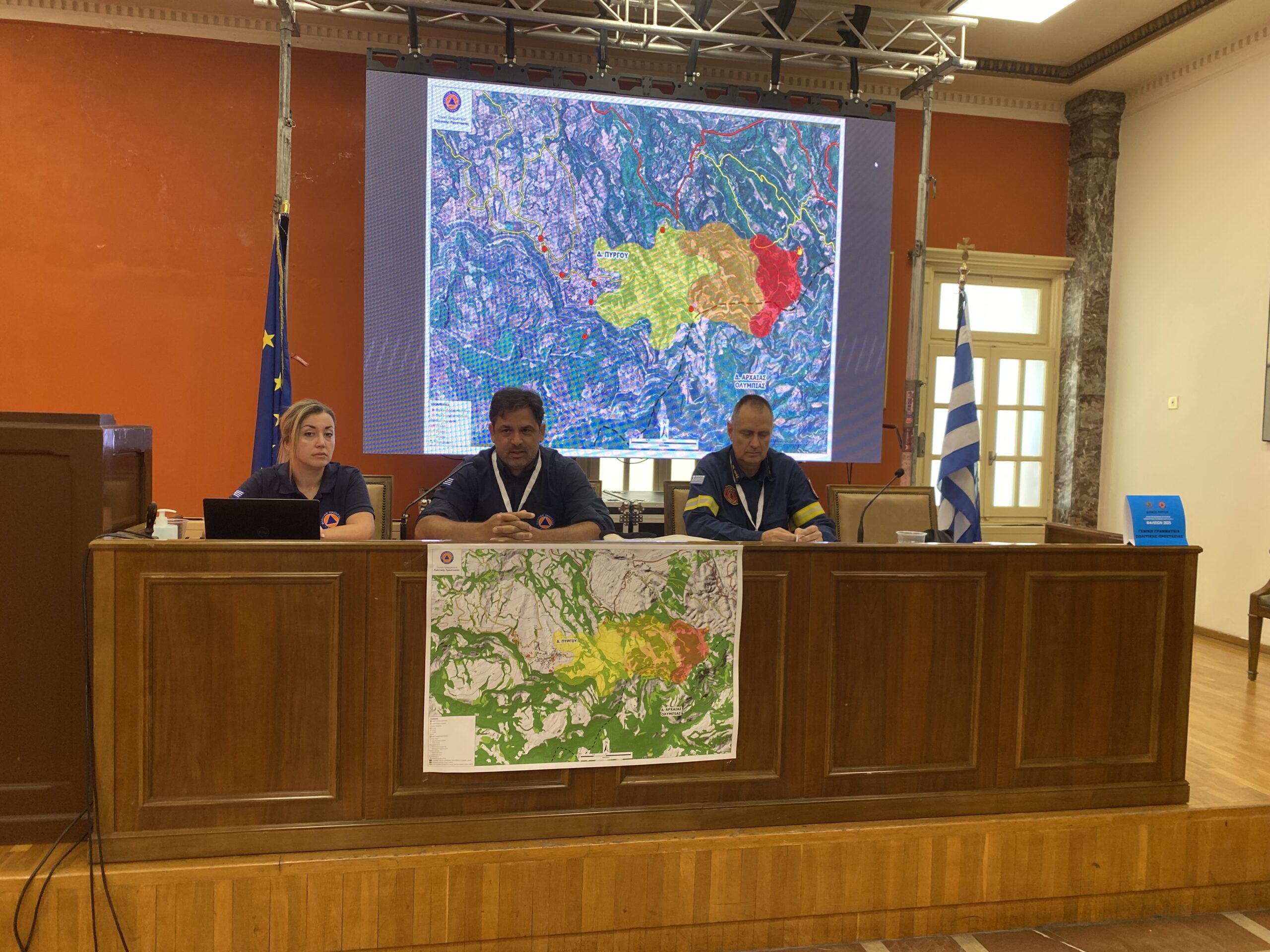 Η Πολιτική Προστασία του Δήμου Πύργου πραγματοποίησε άσκηση ετοιμότητας για την αντιμετώπιση πυρκαγιάς