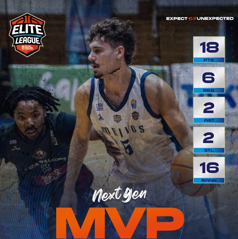 Elite League: MVP Next Gen ο Κωνσταντινίδης του Κοροίβου