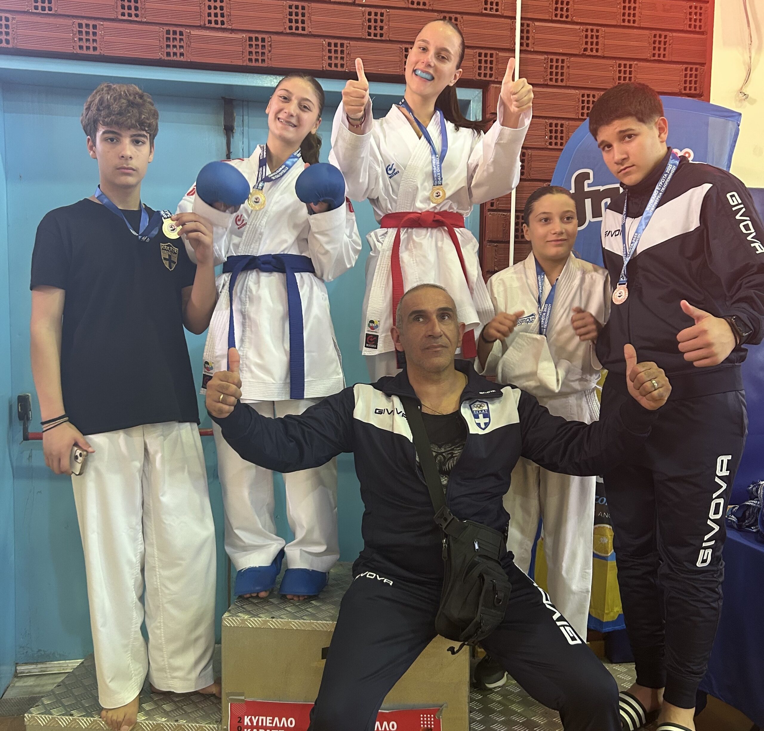 Καράτε/Ολυμπιακή Φλόγα Πύργου: Έξι μετάλλια στο «Κύπελλο Ευρώτας 2025»