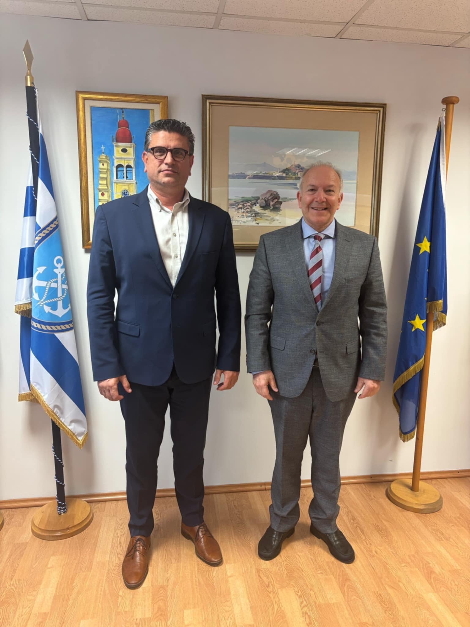 Συνάντηση Δημάρχου Ανδραβίδας-Κυλλήνης με τον Υφυπουργό Ναυτιλίας και Νησιωτικής Πολιτικής