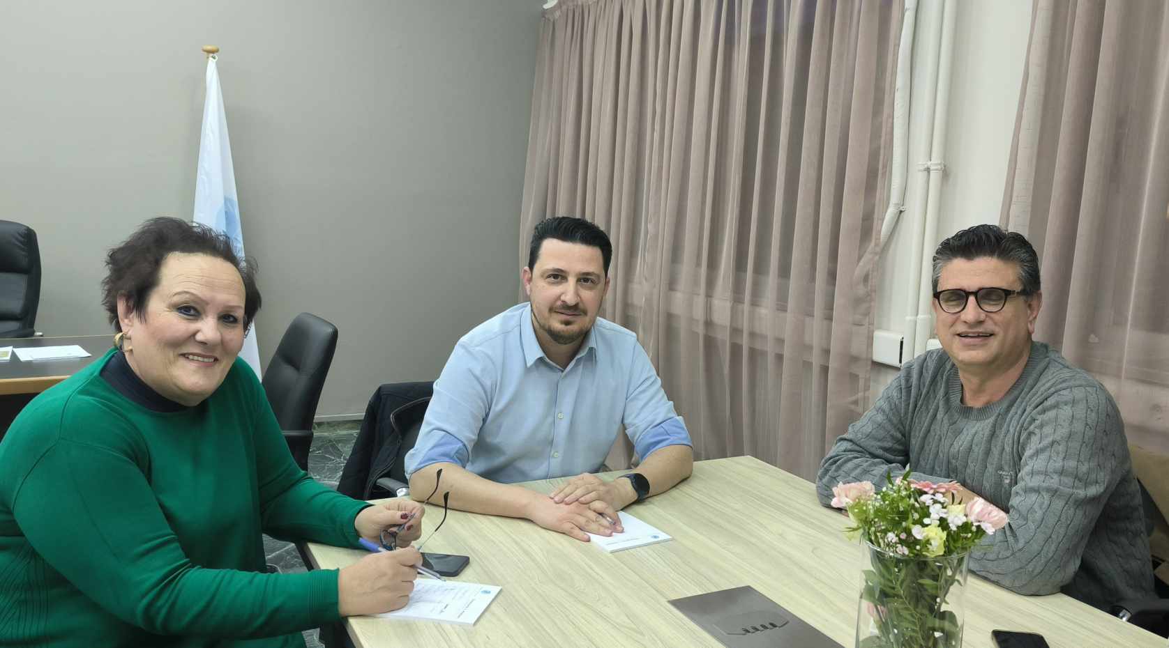 Συνάντηση του αντιπεριφερειάρχη Πολιτισμού ΠΔΕ, Παναγιώτη Μπράμου, με τον δήμαρχο Ανδραβίδας-Κυλλήνης, Γιάννη Λέντζα