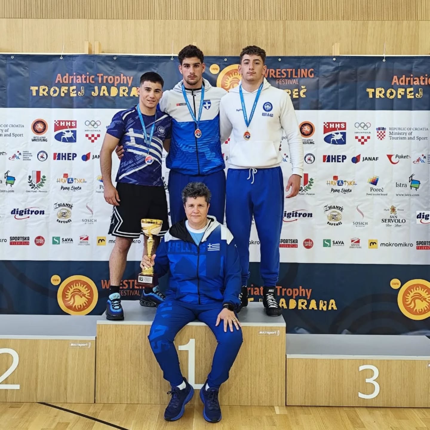 Π.Σ. Τιτάν Πύργου: Τρία μετάλλια σε διεθνές μίτινγκ στην Κροατία