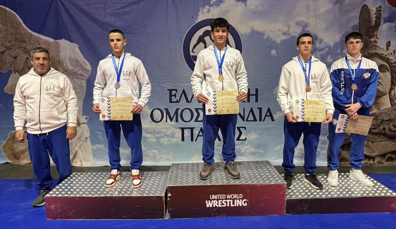Πανελ. πρωτ. πάλης U17: Πρωταθλητής Ελλάδας ο Τιτάν Πύργου-Έξι μετάλλια στην ελληνορωμαϊκή
