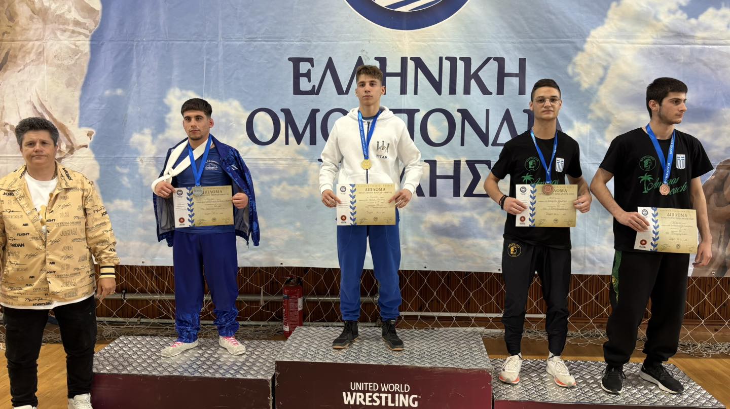Πανελ. πρωτ. πάλης U20: Τρία μετάλλια ο Τιτάν Πύργου