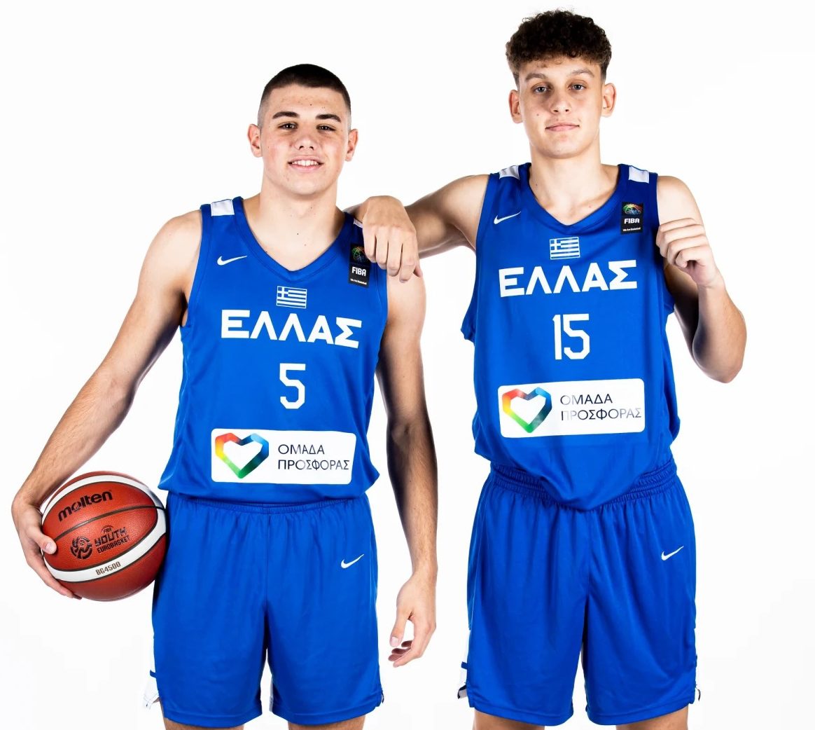 Αλεξανδρόπουλος-Τσίπας για Ευρωμπάσκετ U18: «Τιμή που φορέσαμε το εθνόσημο»