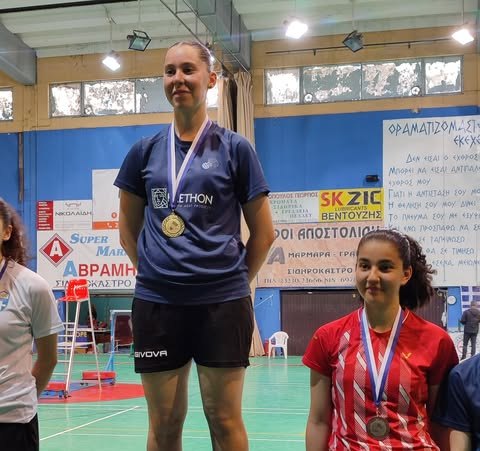 Μπάντμιντον/Φιλαθλητικός: Δύο μετάλλια η Χαρά Βλαχαντώνη στο Όπεν του Σιδηροκάστρου