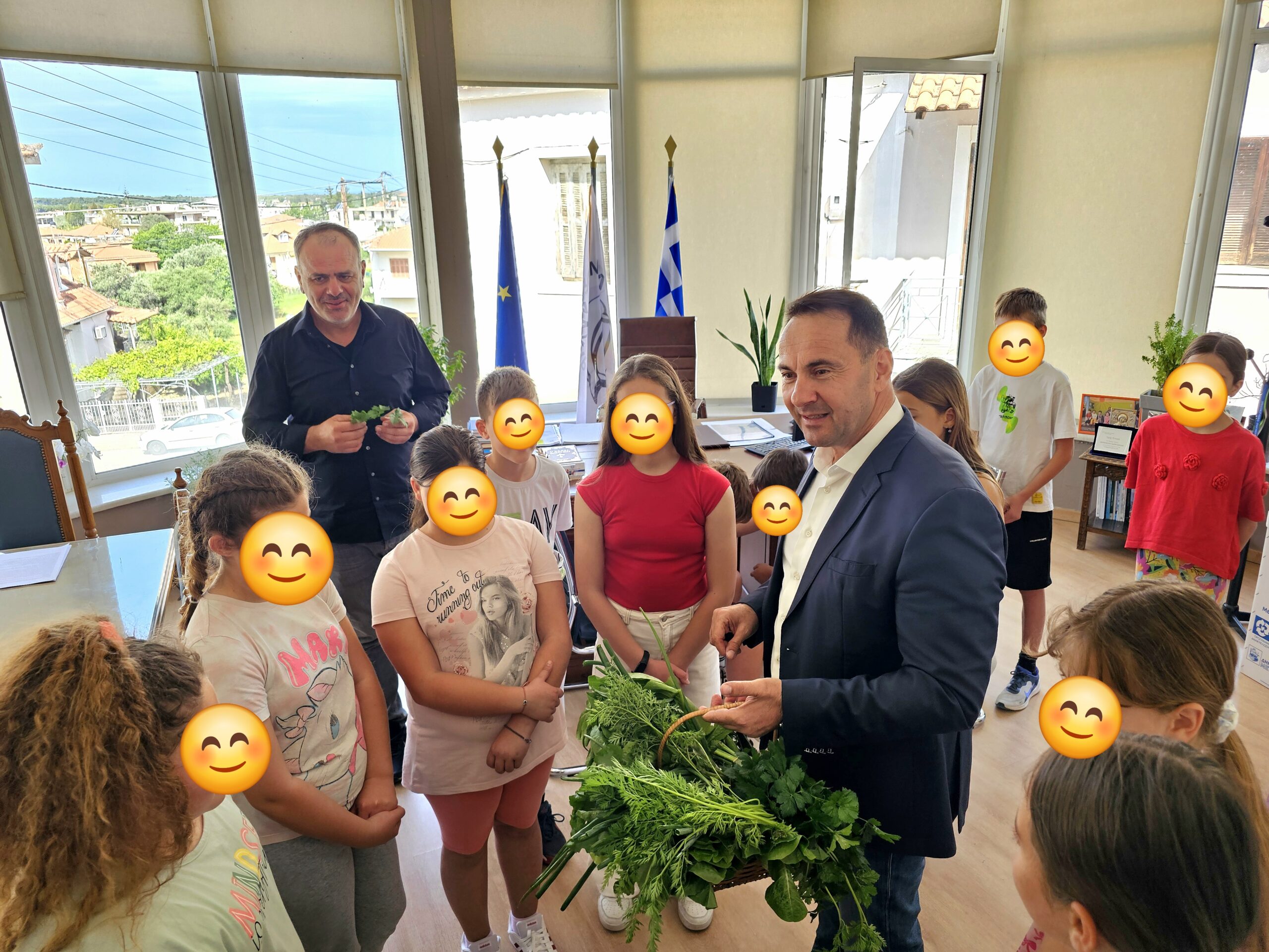 Επίσκεψη της Ε’ Τάξης του Δημοτικού Σχολείου Ζαχάρως στο Δημαρχείο