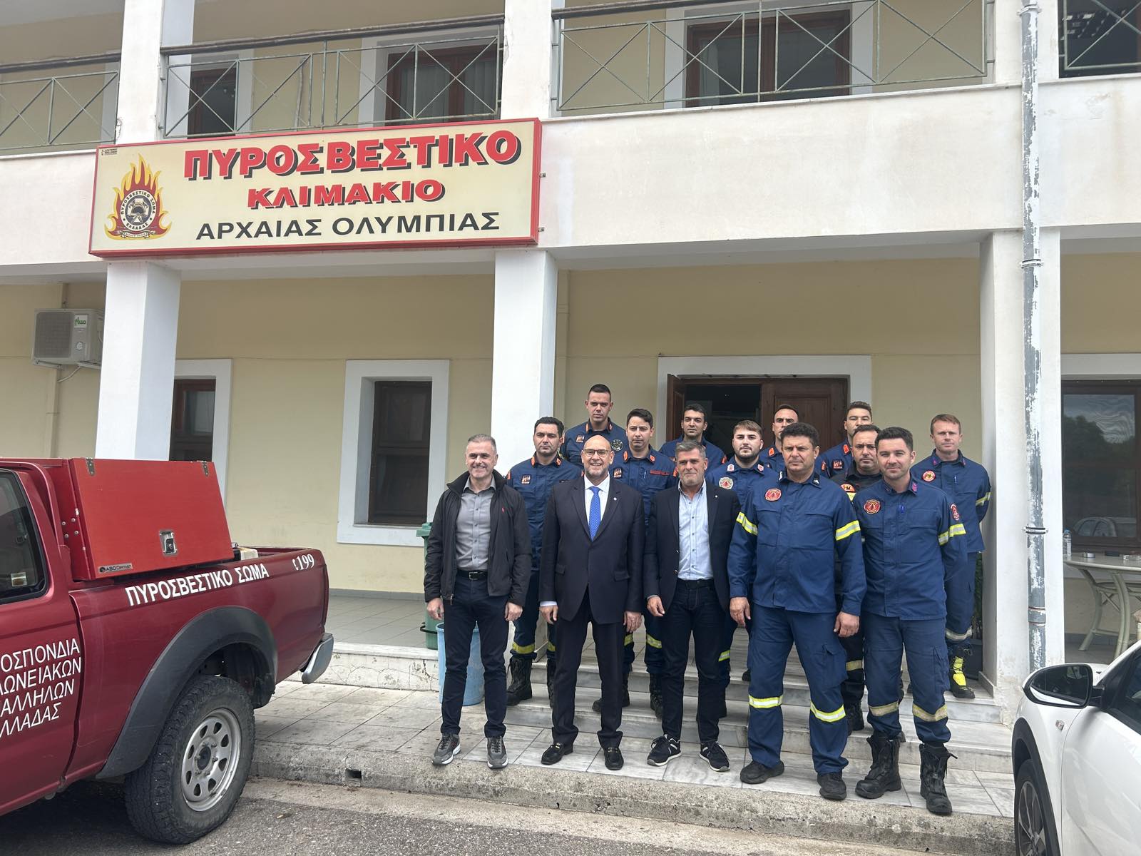 Αρχαία Ολυμπία: Επίσκεψη Γενικών Γραμματέων για Εποπτεία και Θωράκιση των Πληγέντων Περιοχών από τις Πυρκαγιές του Αυγούστου