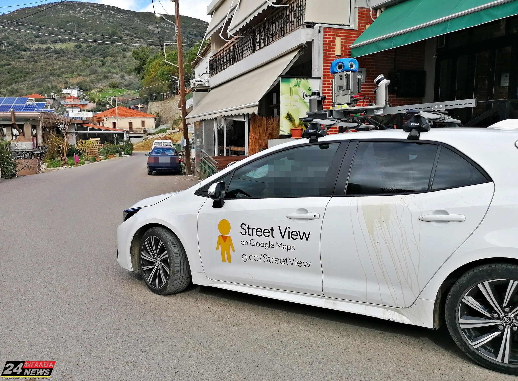 Νέα Φιγαλεία: Το όχημα της GOOGLE χαρτογραφεί το οδικό δίκτυο