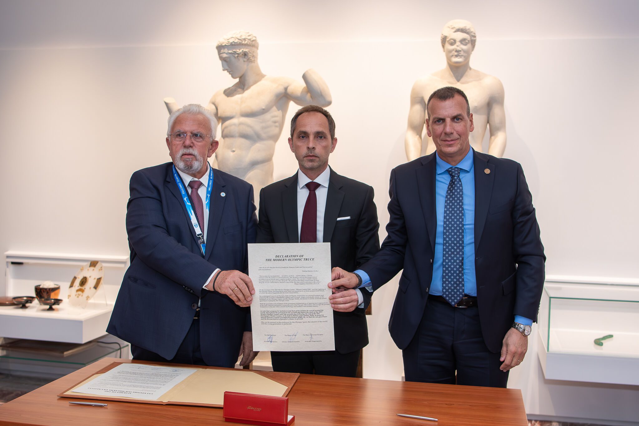 Ολυμπία – Ήλιδα – Σπάρτη υπέγραψαν την Ολυμπιακή Εκεχειρία πριν την Τελετή Αφής