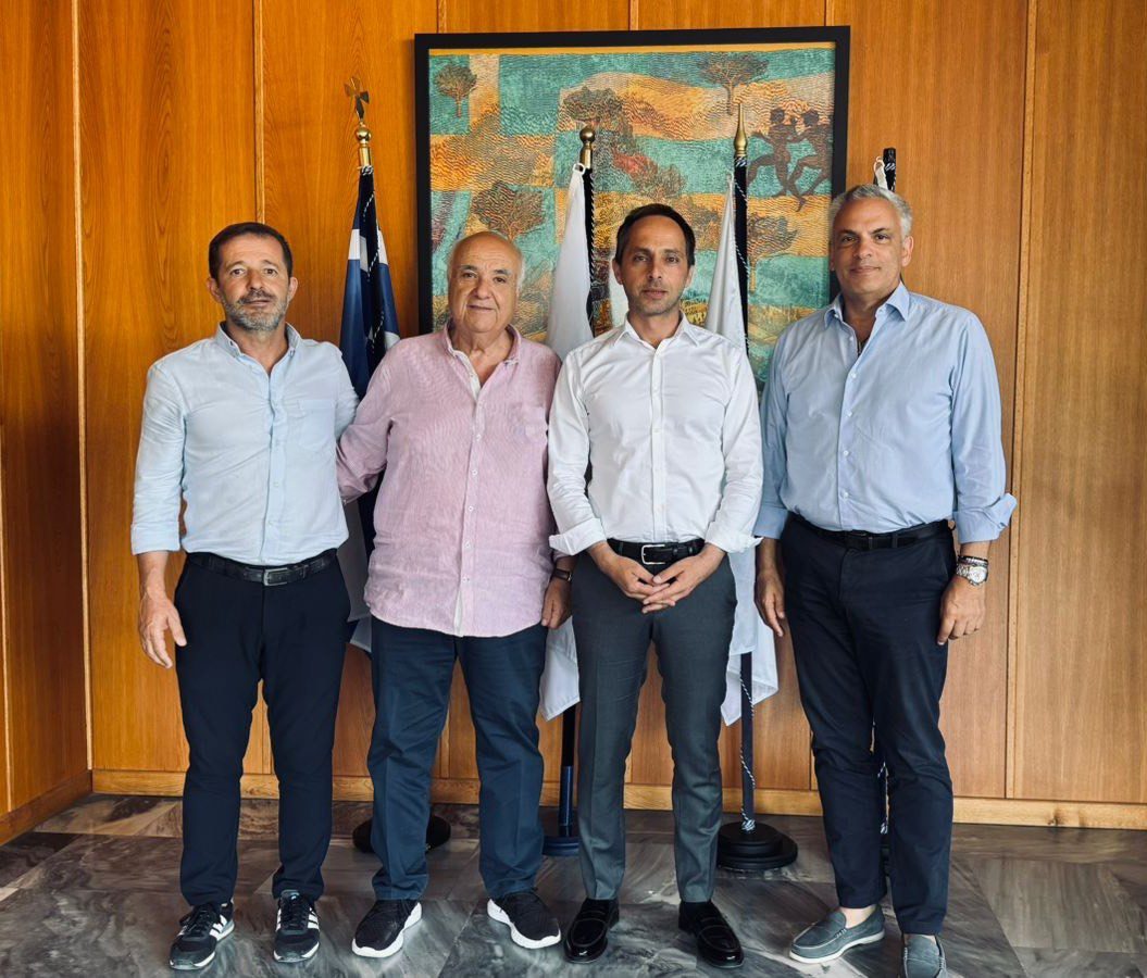 Αρχαία Ολυμπία: Συνάντηση Δημάρχου με τον πρόεδρο της Ε.Ο.Μο.Π.