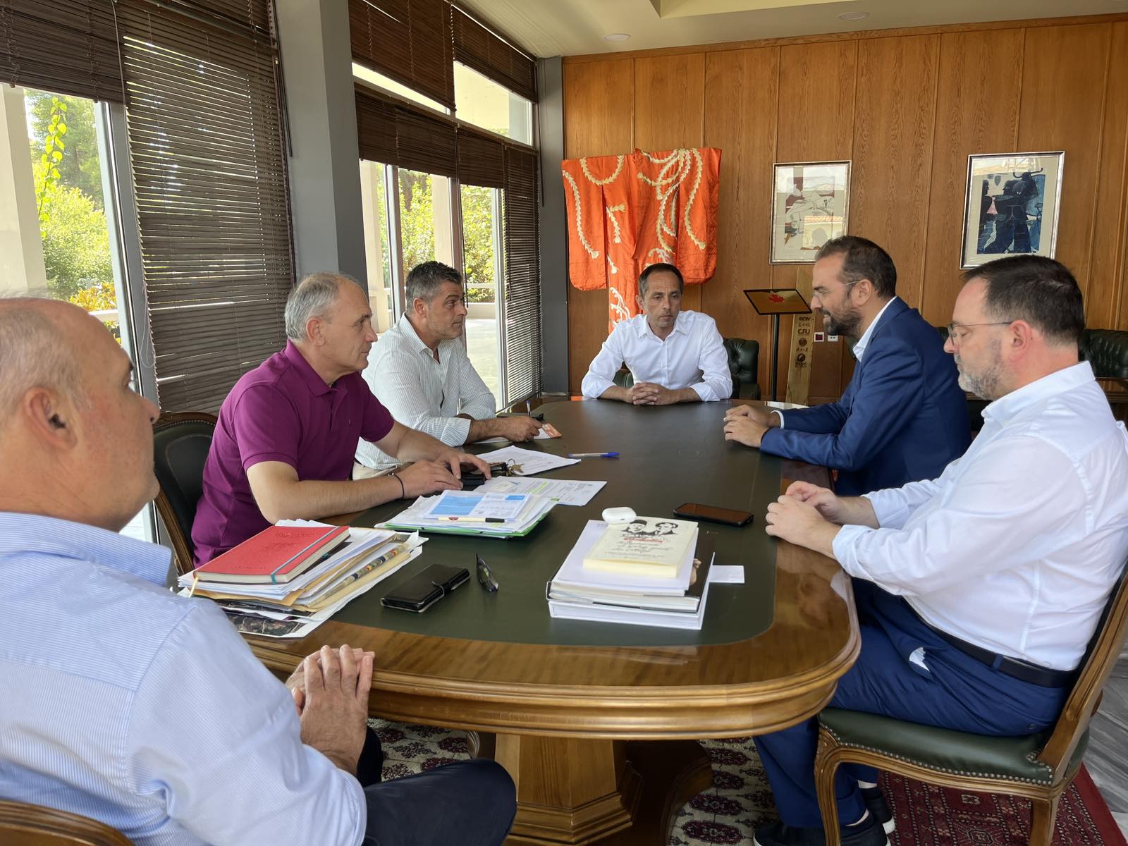 Αρχ. Ολυμπία: Συνάντηση Δημάρχου – Περιφερειάρχη για τις πυρκαγιές του Αύγουστου