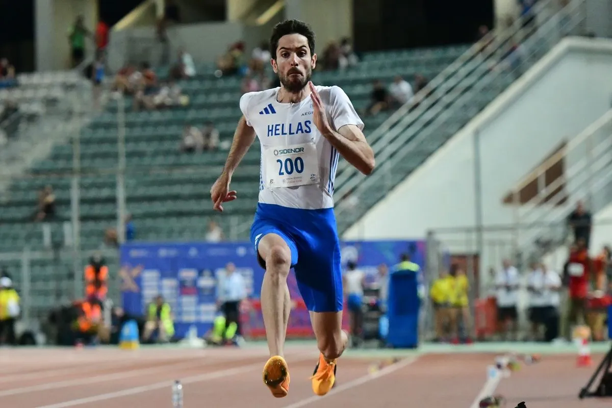 Τεντόγλου: Πρώτος με ένα έγκυρο άλμα στα 8.07μ. στον τελικό του μήκους στο Βαλκανικό