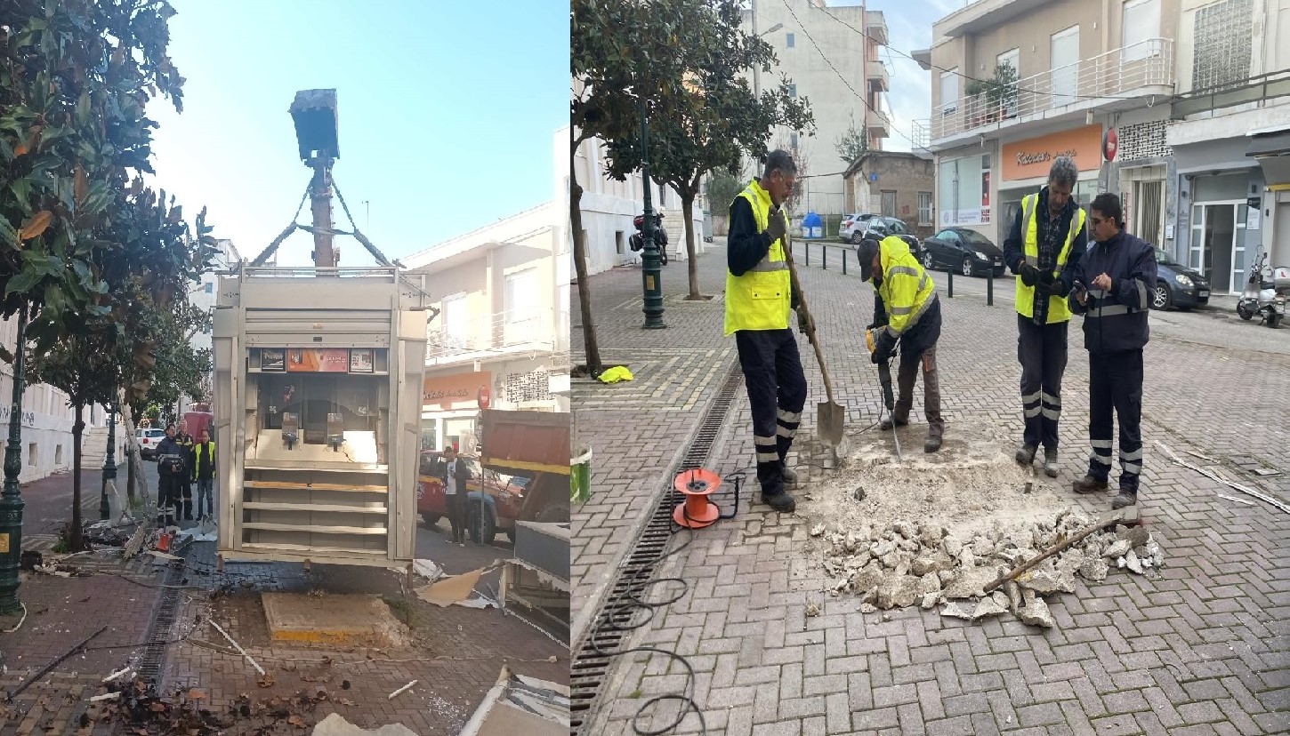 Δήμος Πύργου: Ανάκτηση δημοσίων χώρων από την μεταφορά ή απομάκρυνση περιπτέρων