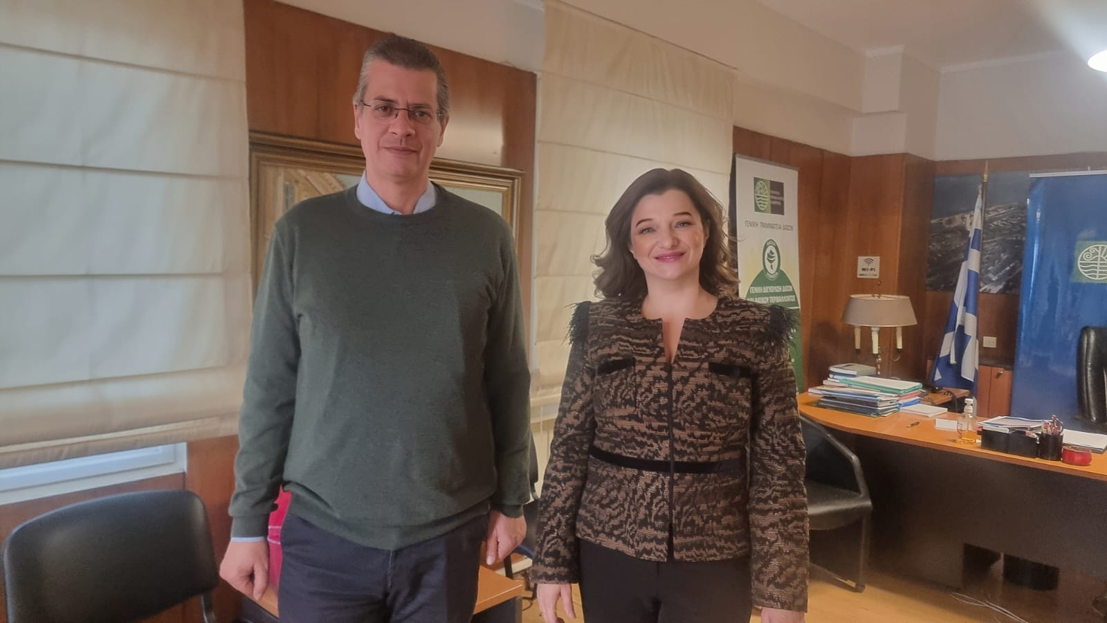 Επικοινωνία της Δρ. Δ. Αυγερινοπούλου με τον Γ. Γ. Δασών, κ. Στάθη Σταθόπουλο, για την αντιμετώπιση της ξήρανσης της Κεφαλληνιακής Ελάτης