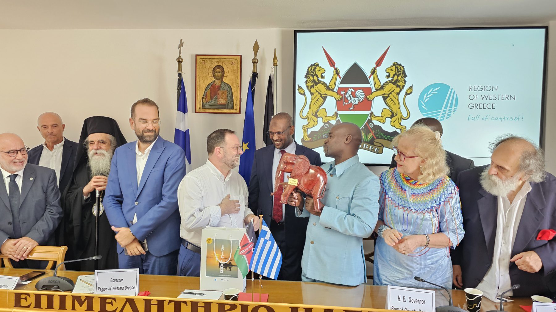 Πραγματοποιήθηκε χθες στον Πύργο η τελετή αδελφοποίησης της Ηλείας με την Κένυα