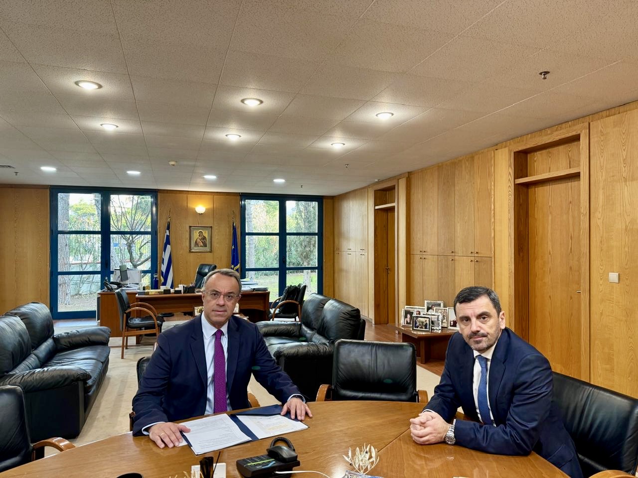 Συνάντηση Χρήστου Σταϊκουρα – Ανδρέα Νικολακόπουλου για τις θετικές εξελίξεις με αφορμή τον δρόμο Πατρών – Πύργου