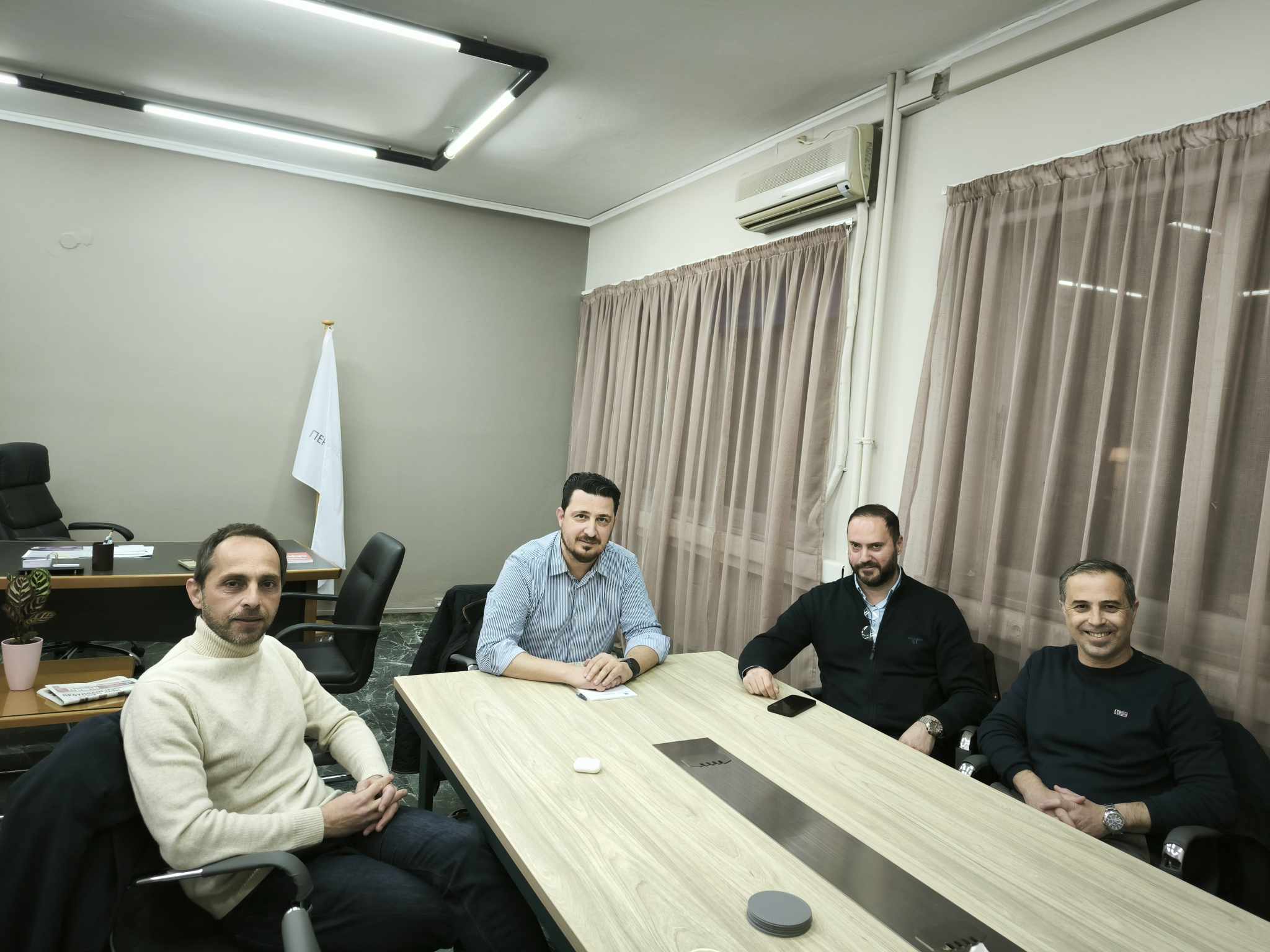 Συνάντηση του αντιπεριφερειάρχη Πολιτισμού Δυτικής Ελλάδας Παν. Μπράμου, με τον δήμαρχο Άρη Παναγιωτόπουλο