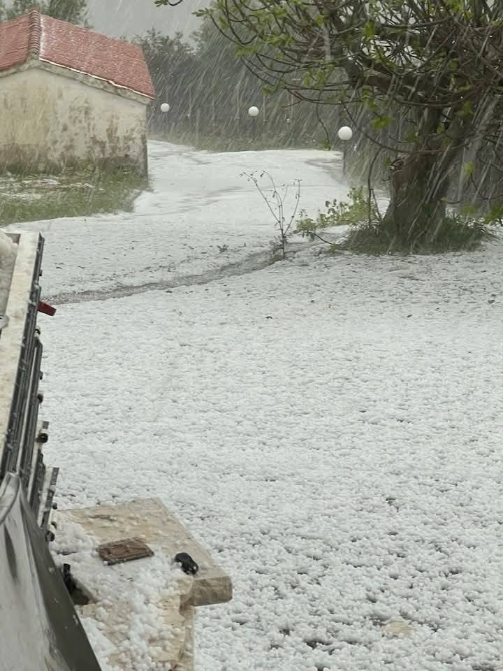 Ισχυρή χαλαζόπτωση χθες το μεσημέρι στο Κρυνονέρι ‘Ηλιδας