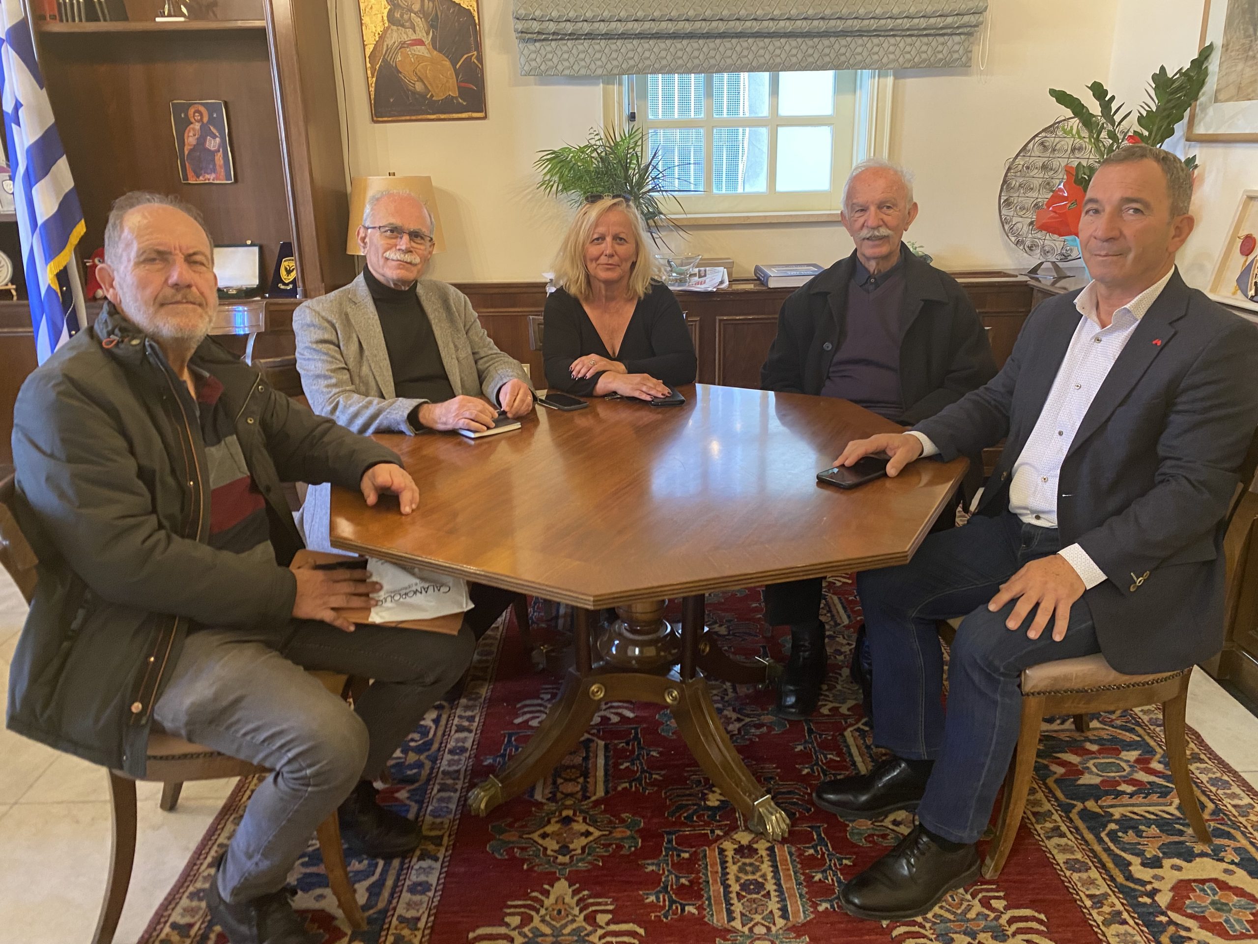 Συνάντηση εργασίας του Δημάρχου Πύργου Στάθη Καννή με τη Διοίκηση του Ε.Κ. Πύργου