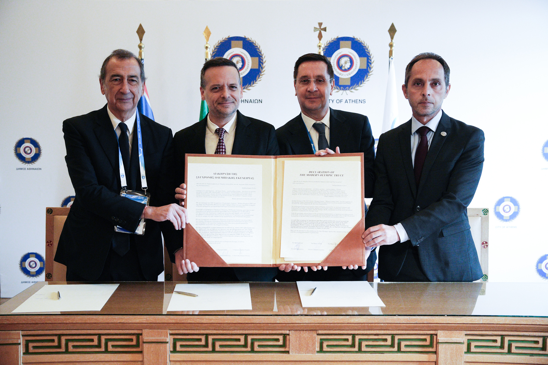 Στην Αθήνα ο Δήμαρχος Αρχ. Ολυμπίας για την Υπογραφή της Διακήρυξης της Ολυμπιακής Εκεχειρίας και την Τελετή Παράδοσης της Ολυμπιακής Φλόγας [video]