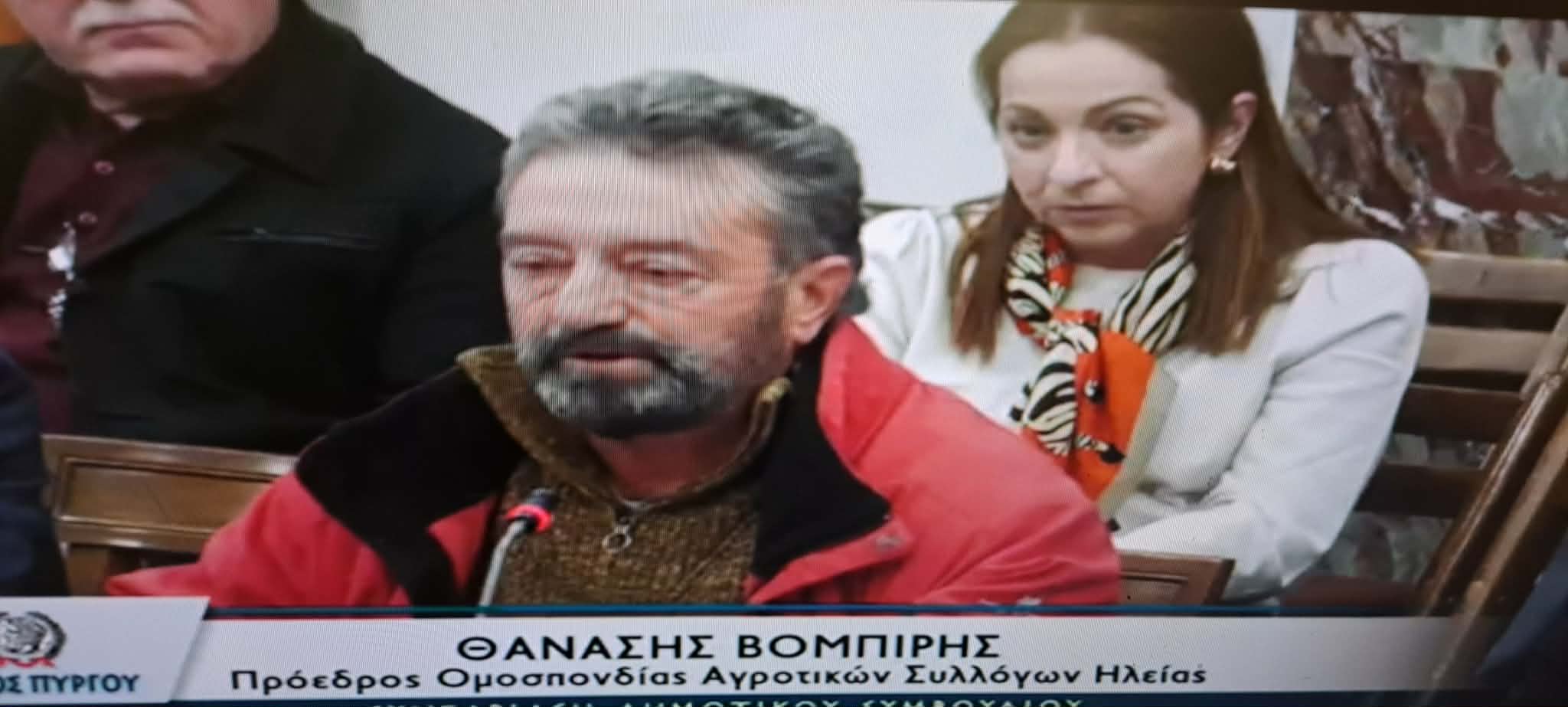 Το Δ.Σ. Πύργου στηρίζει τον αγώνα των αγροτών