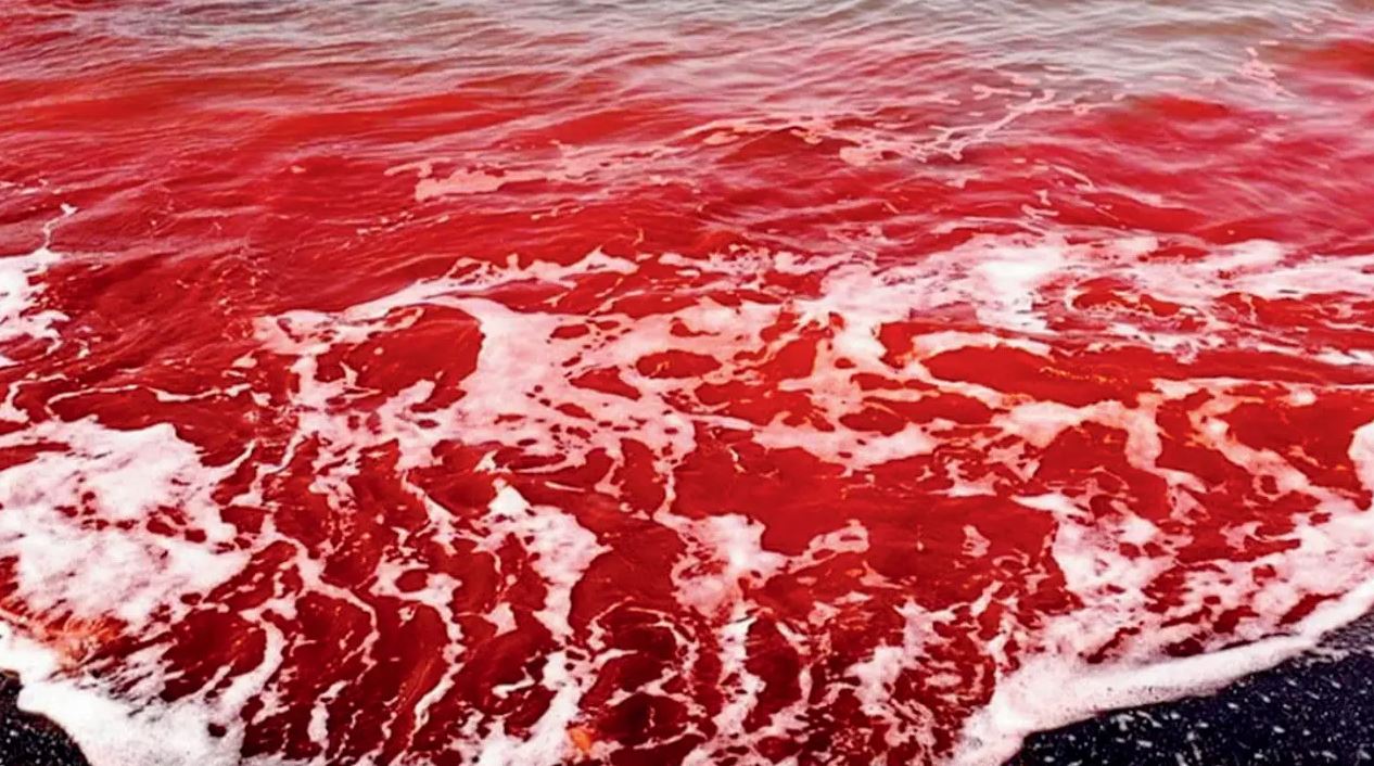 Η βροχή βάφτηκε κόκκινη στο Ορμούζ του Ιράν – Εντυπωσιακές εικόνες