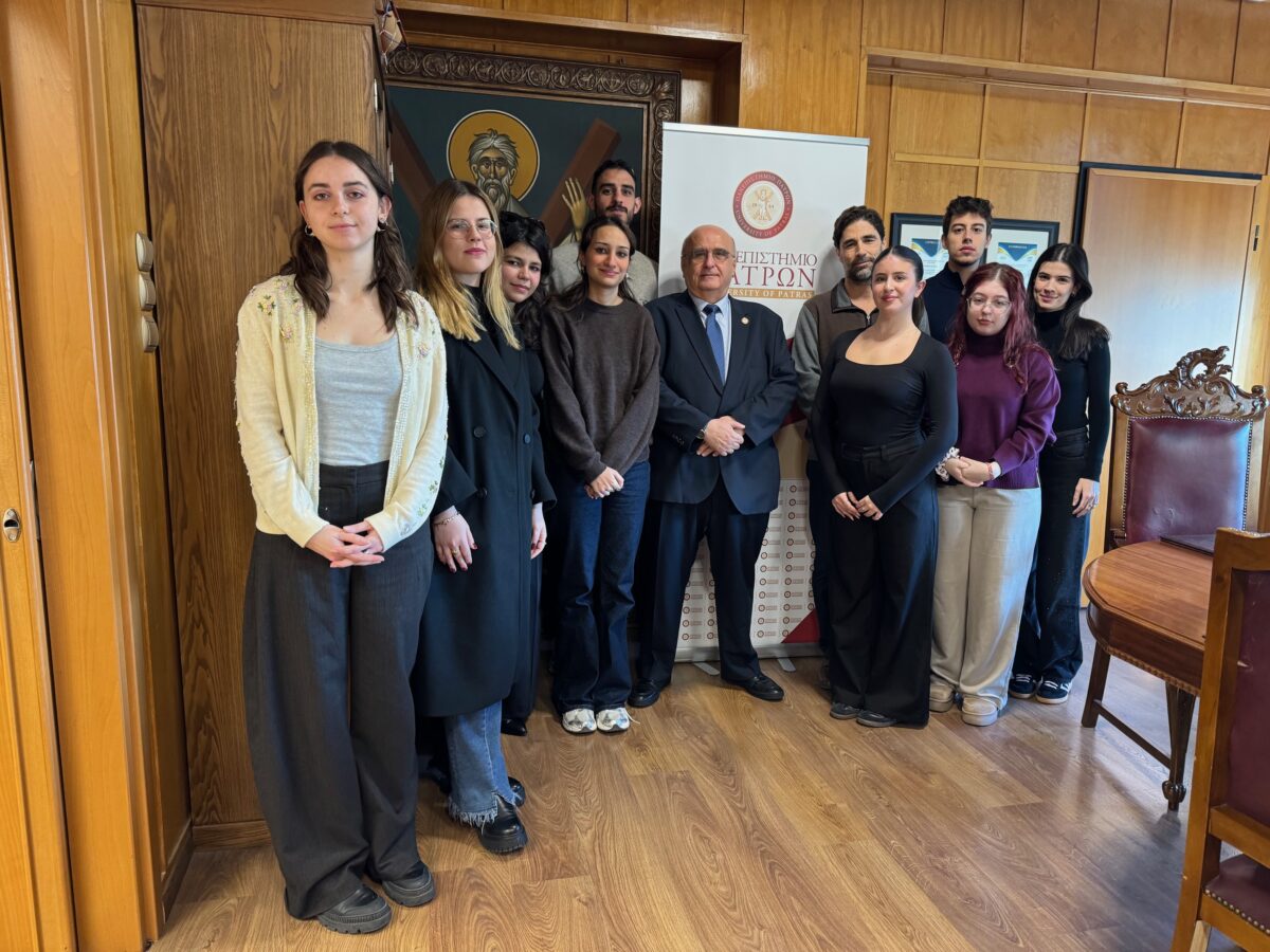 Συνάντηση του Πρύτανη του Πανεπιστημίου Πατρών, Καθ. Χρήστου Μπούρα με την ομάδα Patras Medicine iGEM